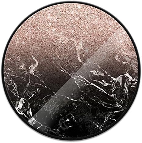 Expanding Stand Pop Grip Mount Holder Sockets for iPhone,Note 8,Smartphones and Tablets - Rose Gold Marble White Rose Gold Black Marble 01