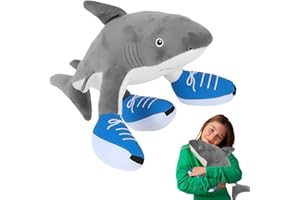 YANXINKE Peluche Italian Brainrot Tralalero, Muñeco de Tiburón Suave y Divertido, Almohada de Peluche para Niños y Adultos, para decoración de habitación para los fanáticos del Juego