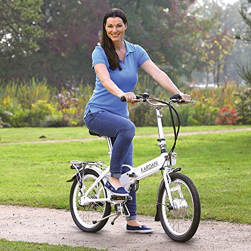 Elektro-Faltrad „Kadanie“, 20 Zoll, 3-Gang, Aluminiumrahmen, weiß, Kardanantrieb - 3