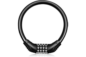 ERUINFANG Bike Lock Portable Bicycle Lock High Security Bike Locks Cycling Lock with 4-Digits Codes Ideal to Secure Bike, Motorbike, Cycles
