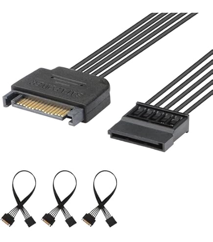 15+7 22 Pin ATA Male to Female M/F Data Power Extension Cable for SATA.-DC