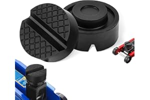 QHKLEW 2 Pezzi Tampone in Gomma per Cric, Supporto Universale in Gomma, Universale Car Jack Pad, Protector per Binario a Fessura, per Cric, Sistemi di Sollevamento di Auto e Moto
