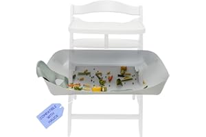 CATCHY High Chair Food Catcher | Compatible with Hauck Alpha Highchair & 11 Other Brands | Easy Wipe Clean | Baby & Toddler Food & Mess Catcher | Helps Keep Floors Clean | HIGH Chair NOT Included