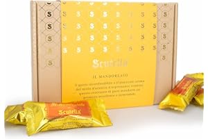 SCUTELLA' 1930 ANTICA PASTICCERIA ARTIGIANALE SCUTELLÀ ANTICA PASTICCERIA ARTIGIANALE Croccante di Pura Mandorla e Miele, Torroncino alle Mandorle Pugliesi o Siciliane e Miele d’Arancio, Lavorato a Mano come da Antica Ricetta Tradizionale 500g