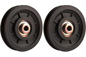 LFJ 90mm Poleas Gimnasio, Polea de Rodamiento Universal, Cable Redondo Polea Rueda para Fitness Equipo, Parte de Puerta de Garaje