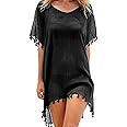 Beach Cover Up - Women Chiffon Beachwear Ladies Tassel Swimsuit Cover Ups Swimwear Bikini Beach Dress Bathing Suit Cover Up