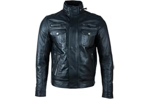 Aviatrix Men’s Real Leather Special Vintage Distressed Fashion Jacket (S8T4)