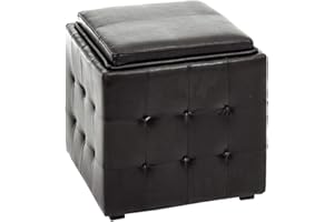 Tomasucci, Fontana, Pouf, Legno, Nero