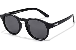 Maesy Occhiali da sole per bambini 6-12 anni - Protezione polarizzata UV400 - Montatura flessibile e flessibile - Occhiali da sole sicuri e comodi per bambini - Novi