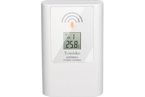 Youshiko YC9311 Wireless Temperature & Humidity 3 - Channel Sensor for Weather Station