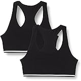 Iris & Lilly Top Corto in Cotone Donna, Pacco da 2