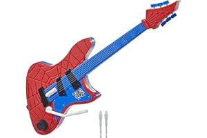 Marvel Spider-Man: Across the Spider-Verse Spider-Punk Chitarra web allegra giocattolo musicale per bambini dai 5 anni in su