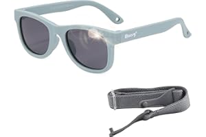 Maesy Occhiali da Sole per Bambina, 0-2 Anni, Protezione Polarizzata UV400, Montatura Flessibile e Pieghevole, Cinturino Elastico Regolabile, Occhiali da Sole Sicuri e Comodi per Bambino, Indi