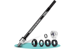 ACIELANNA Adaptador de Eje pasante de Bicicleta M12 x 1,0/1,5/1,75-160-178 mm, Longitud de Eje Ajustable, Eje pasante Compatible con la mayoría de acoplamientos de remolques de Bicicleta