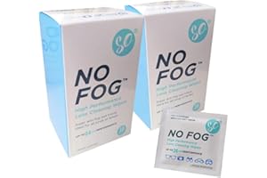 SO NO Fog Anti-Fog Wipes, Steamed Up Glasses, Glasses Cleaning, Fog Wipes, Lens Cleaning 60 Pack