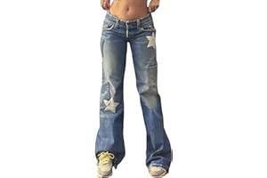 SANSIWU Women High Waist Baggy Denim Pants Wide Leg Straight Trousers Ripped Boyfriends Jeans Y2k Streetwear Vintage Loose Pants