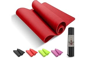 JIM FITNESS Tappetino Yoga e Fitness Professionale Antiscivolo Alto Spessore in TPE