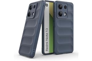 GOKEN Funda para Xiaomi Redmi Note 13 4G, Carcasa en Silicona Suave Antigolpes con Agarre Lateral Antideslizante y Diseño Elegante Monocolor, Cover Case -Azul Oscuro