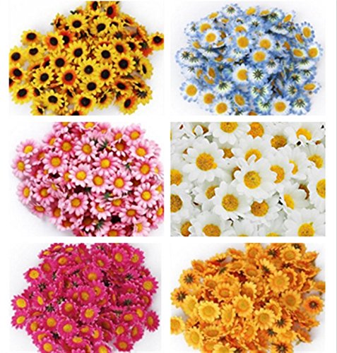100 x kuenstliche gefaelschte Blumen kuenstliche Blumenkopf - 3