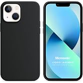 Microsonic Case for Apple iPhone 13 Mini Liquid Launch Silicone Black [Case Compatible with iPhone 13 Mini - Black]