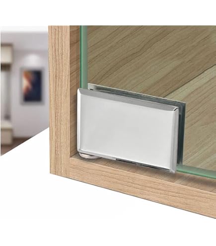 Charnière De Porte En Verre Sans Cadre 360 Degrés Charnière À Pivot Pinces Pour Porte Accessoires Pour Portes De Douche Armoire À Vin Vitrine Kit De Remplacement Pour Verre Trempé 5-10mm (2