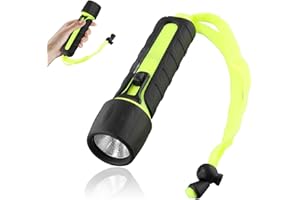 Drhomeam Lampe de poche de plongée étanche 8000 lm LED 50 m pour plongée sous-marine
