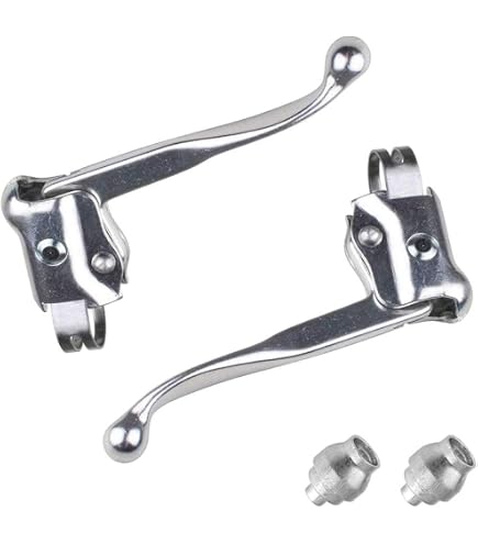 Leva Freno Per Bici In Alluminio SENQI – Compatibile Con V-Brake – Per Manubri 22,2-23,8 Mm – Argento
