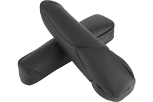 BEDIFFER Reposabrazos de asiento embellecedor de cuero de microfibra reposabrazos de asiento manija decoración embellecedor de protección de asiento de coche para CRV 2007 2009(Negro)