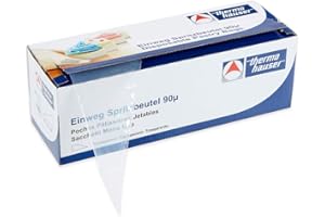 Thermohauser 8300018082 Bolsas pasteleras Desechables (plástico PE) Smoothy, Transparentes, 100 Unidades, 60,0 x 27,0 x 0,009 cm, Polietileno