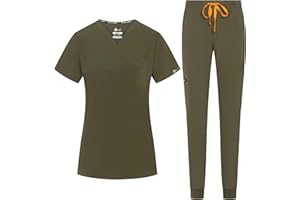 B-well NAOMI Uniforme médico para mujer con casaca y pantalón | Ropa sanitaria elástica, cómoda y profesional