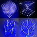 Produktbild ILS - 8x8x8 LED Cube 3D Light Square Blue LED Electronic DIY Kit