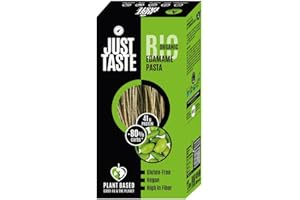 ‎JUST TASTE BE DIFFERENT JUST TASTE – BIO Edamame Spaghetti/Capellini - 37g PROTEIN - Edamame Nudeln ideal für Sportler - Low Carb - 250g (6er Pack)