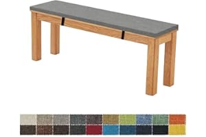 FIOVIP Coussin de Banc 80X35X5CM Amovible Lavable Double Antidérapant Hautement Élastique Convient pour Bancs de Jardin, Balançoires, Patios, Bancs d'Intérieur(Gris foncé)