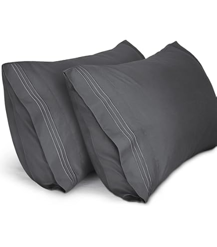 Lirex Kussenslopen (2 Stuks), 40 x 60 cm Geborduurd Zachte Kussenslopen