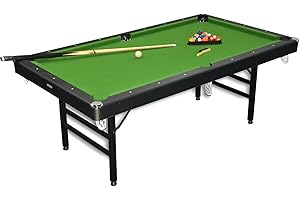 DE VES SPORT DEVESSPORT Mesa de Billar Plegable para Adultos (213x120x81 cm) | Estructura Metálica Estable, Sin Retorno de Bolas, Tapiz Profesional Verde y Accesorios Incluidos