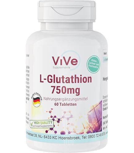 glutathione in german L-Glutathione 500 mg – Reduced – 90 Tablets – High Dose – Vegan Quality  from Germany ViVe Supplements : Amazon.de: Health & Personal Care