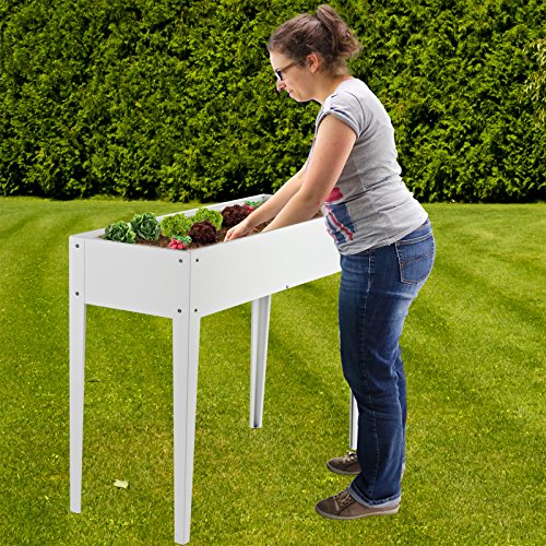 Preisvergleich Produktbild Metall - Hochbeet Tübingen Weiß