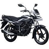 Bajaj Platina 100 Es Drum Motorcycle Black Silver Grey Ex-Showroom
