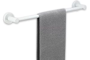 Luyckfrazy Toallero de baño, toallero de Mano de Acero Inoxidable, toallero Blanco montado en la Pared, Montaje de Tornillos de un Solo toallero, para herrajes de Cocina e Inodoro (Size : 50cm)