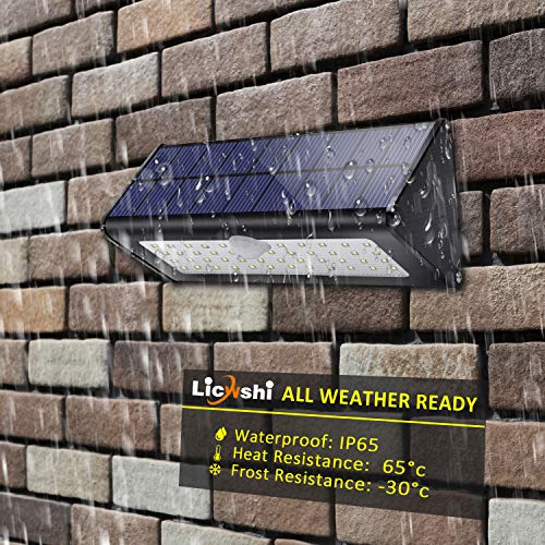 1100lm luces exteriores solares 4500mAh aluminio 120 ° sensor de