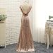 Mermaid Prom Dress Bridesmaid Gown Evening Dress Party Dress (UK12, rose gold)