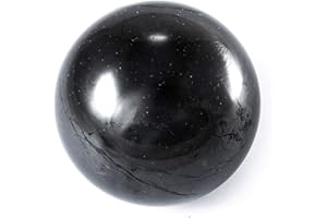 SN NATURSTEIN UG - Esfera Shungit Pulida | Gema y Piedra Curativa de Carelia - 5 cm