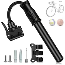Pompa Presta Schrader Pompa Mini Bici JULAI Con Manometro - Portatile Per Telaio, Valvole Presta/Schrader, 160PSI Pompa Per Valvole Presta Schrader - 4