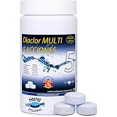 Chlorine Tablets 5 actions Special Mini Pools Diaclor Multi 5 actions (Tablets 20g - 3 cm Diameter) 1 kg - Copper Free