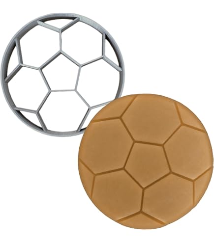 4 Cortadores De Fútbol Con 3 Espátulas De Plástico Y 4 Piezas De