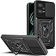 Loyhee Cover per Realme 9 4G / Realme 9 Pro Plus 5G (6.4"), Custodia con Scorrevole Fotocamera Proteggi Supporto di Anello Ro