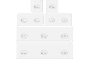 WLLHYF 6 szt. samoprzylepnych haczyków prysznicowych, zamiennik, przezroczysta, mocna listwa haczykowa, wodoodporna, bez wiercenia, organizer do uchwytu na mydło, stojaki kuchenne, półki narożne