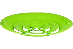 HI Protezione antigoccia in silicone universale protezione contro gli spruzzi, protezione da traboccamento in silicone verde 12247