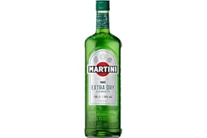MARTINI Extra Dry Vermouth Aperitivo, 18% ABV, 100cl / 1L, Vermut Blanco Italiano con Infusión de Botánicos Seleccionados a Mano