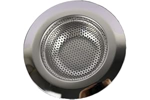 ANGOTER 11cm del Fregadero de Cocina colador Agujero para Drenaje de Filtro de Trampa de Metal Fregadero colador de Acero Inoxidable para Lavabo Escurrir Pantalla Residuos